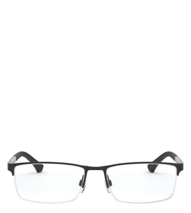 emporio armani 0ea1041309453 black rectangular eyewear frames for men