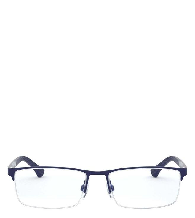 emporio armani 0ea1041313155 blue rectangular eyewear frames for men