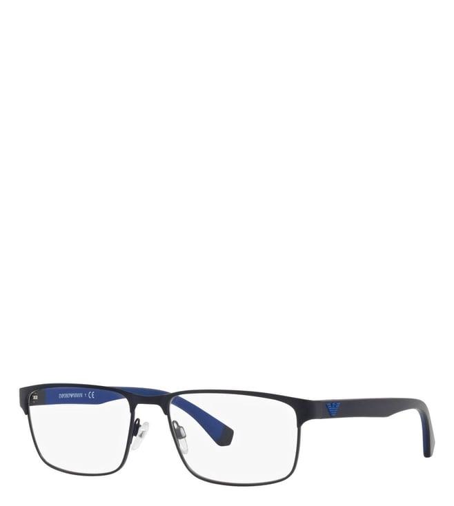 emporio armani 0ea1105 blue modern rectangular eye frames for men