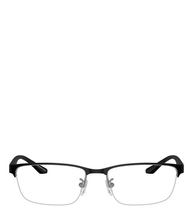emporio armani 0ea1147336555 black rectangular eyewear frames for men