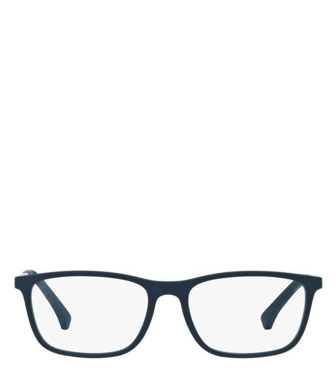 emporio armani 0ea3069547453 blue rectangular eyewear frames for men