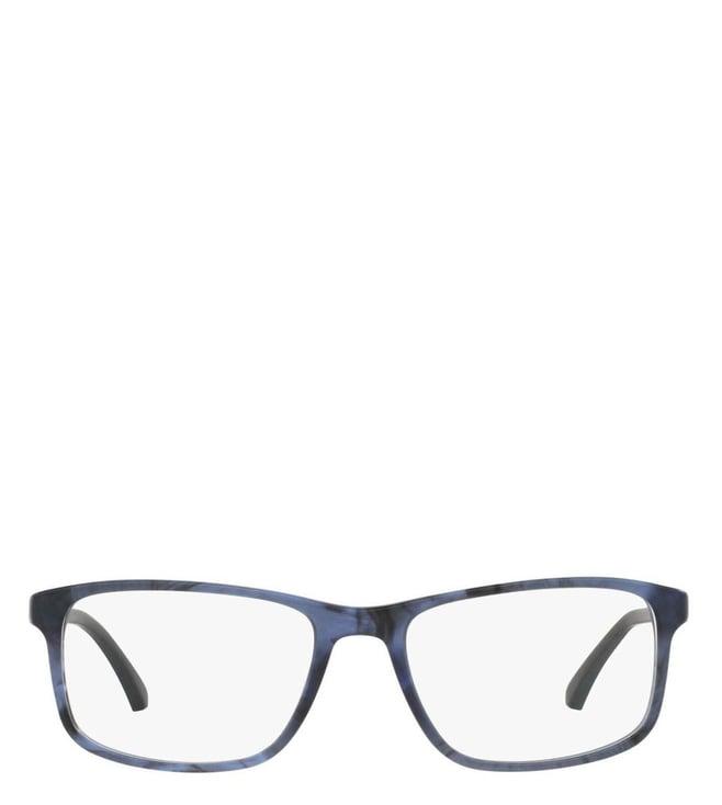 emporio armani 0ea3098554953 blue rectangular eyewear frames for men