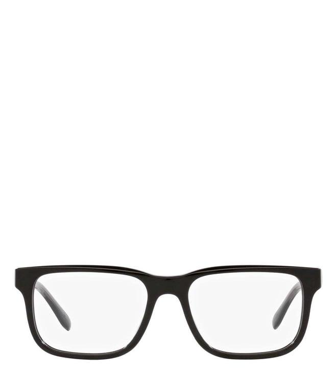 emporio armani 0ea3218501753 essential leisure black rectangular eyewear frames for men