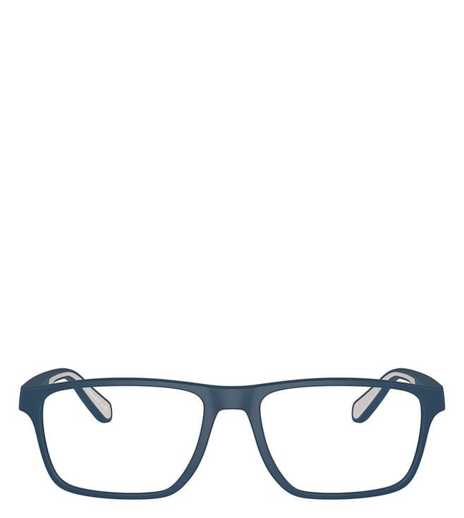 emporio armani 0ea3233576354 blue rectangular eye frames for men