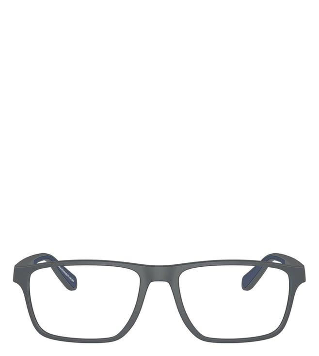 emporio armani 0ea3233610354 grey rectangular eye frames for men