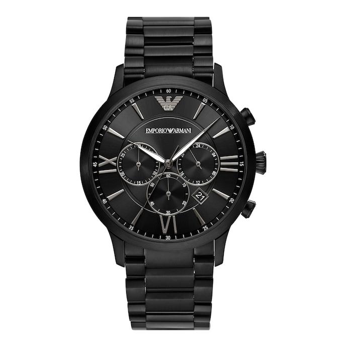 emporio armani black watch ar11349