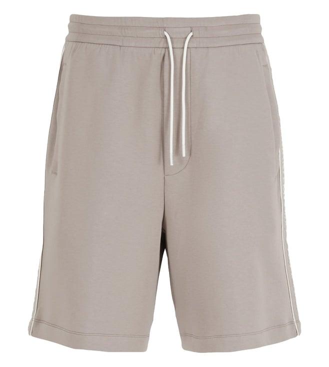 emporio armani brown above the knee bermuda