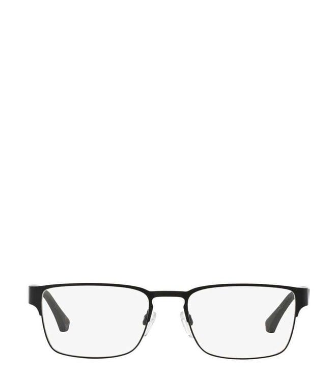 emporio armani essential leasure 0ea1027300155 black rectangular eyewear frames for men