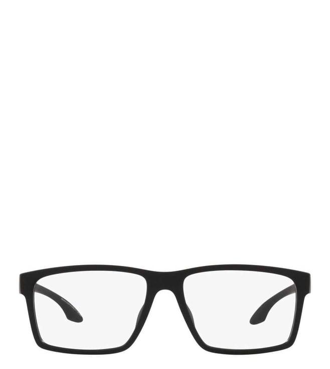 emporio armani essential leisure 0ea3210u506355 black rectangular eyewear frames for men