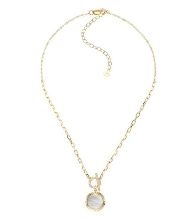 emporio armani gold essential necklace