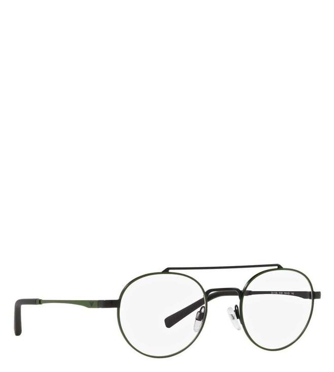 emporio armani green trend round eye frames for men