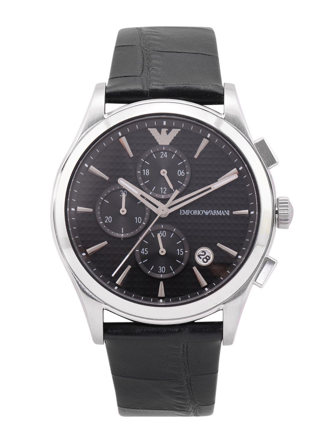 emporio armani men analogue chronograph automatic solar powered watch ar11530