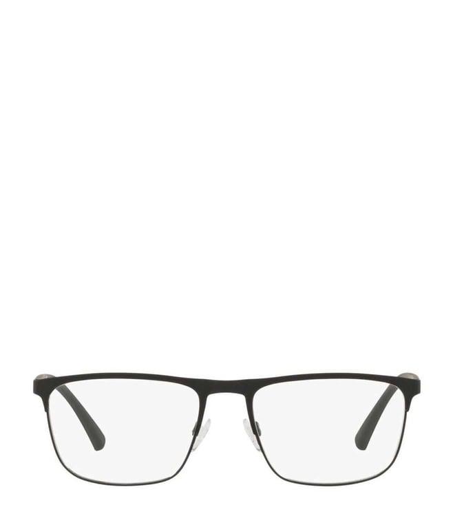 emporio armani modern 0ea1079309455 black rectangular eyewear frames for men