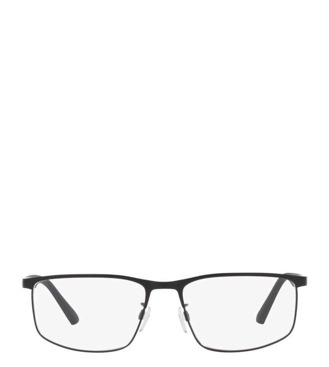 emporio armani modern 0ea1131300154 black rectangular eyewear frames for men