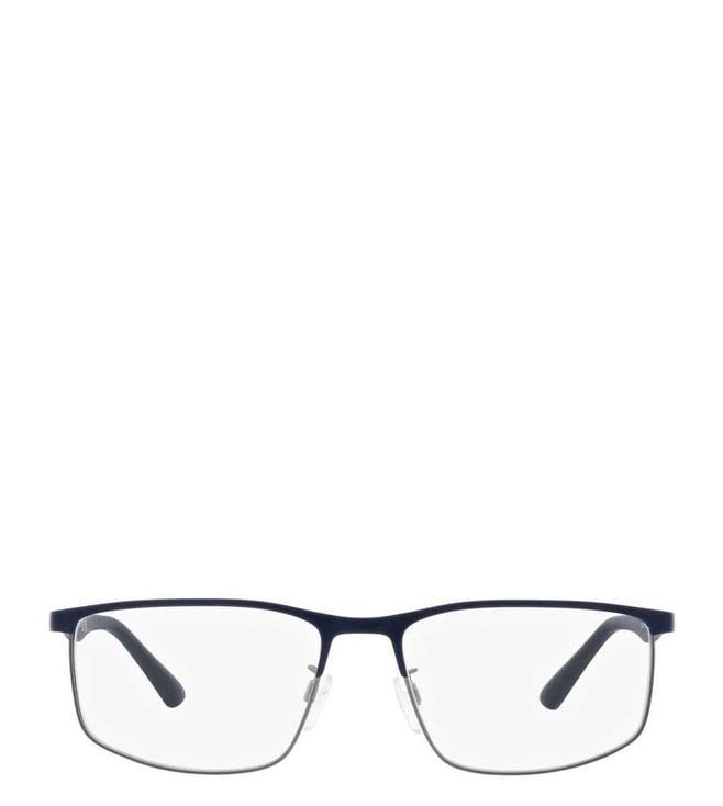 emporio armani modern 0ea1131315554 blue rectangular eyewear frames for men