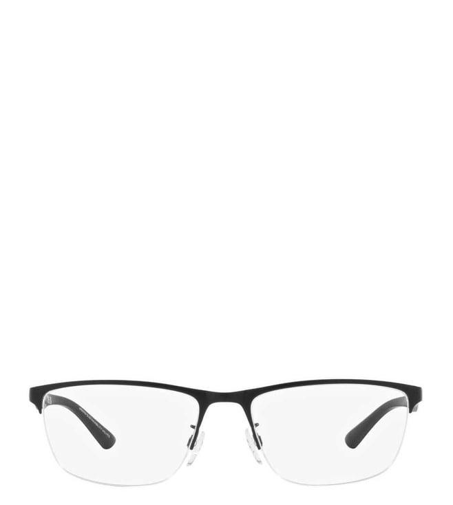 emporio armani modern 0ea1142300154 black rectangular eyewear frames for men
