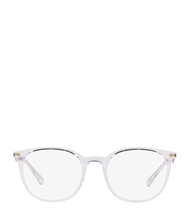 emporio armani modern 0ea3168537152 transparent round eyewear frames for women