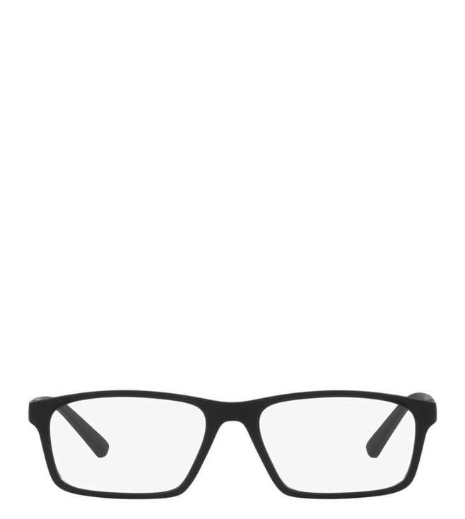 emporio armani modern 0ea3213500154 black rectangular eyewear frames for men