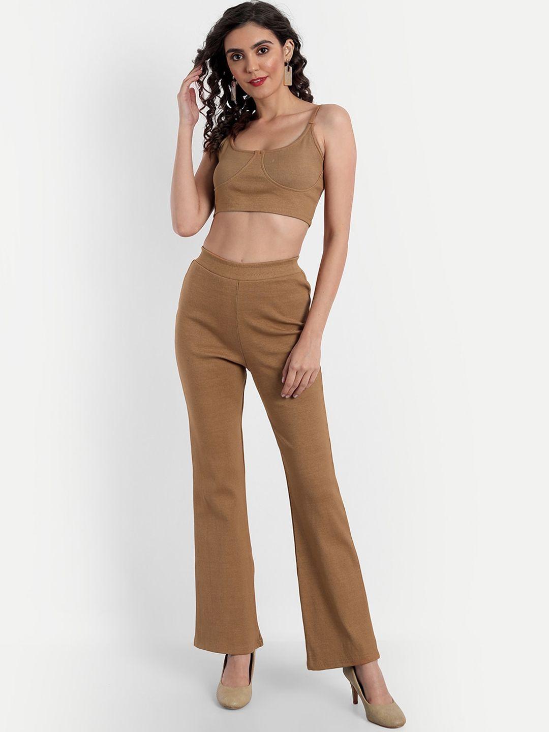 emprall women brown top with trousers