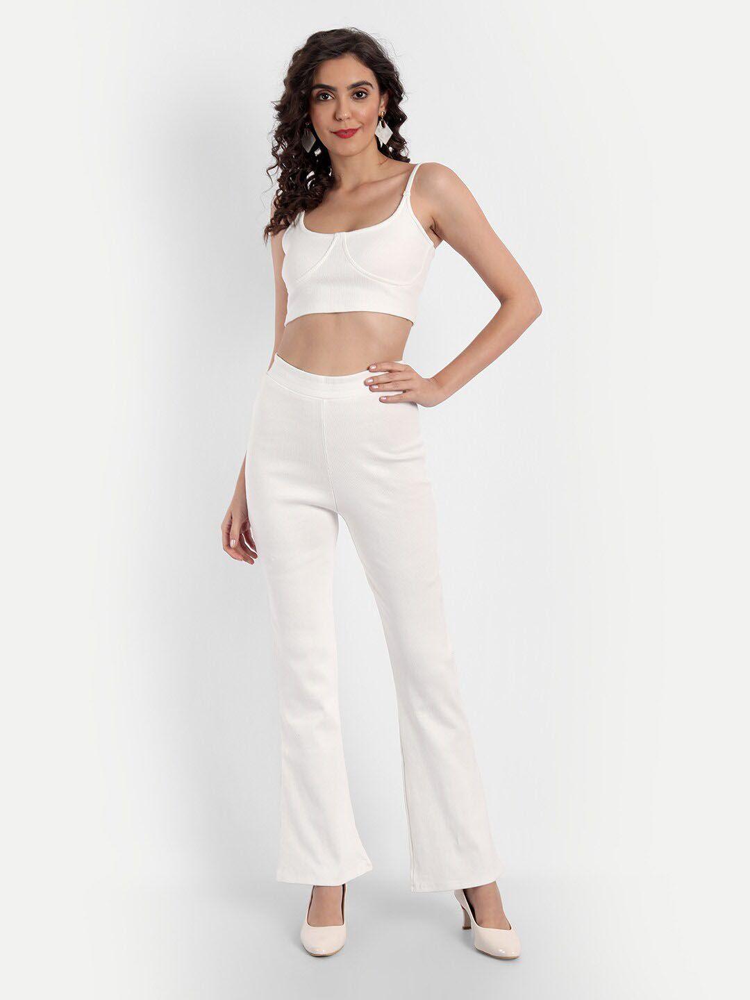 emprall women crop top with trousers
