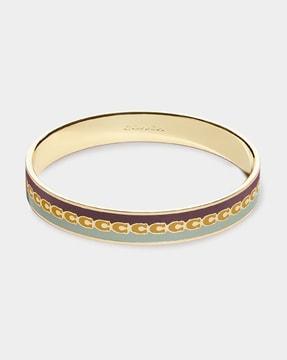 enamelled signature bangle