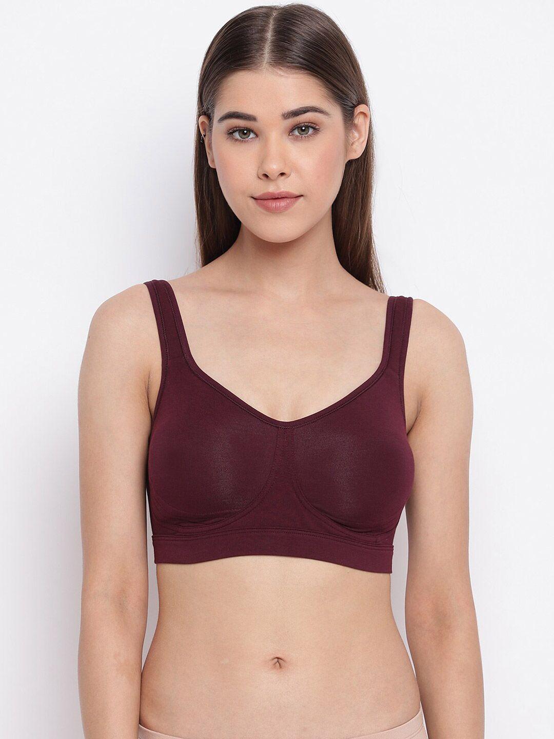 enamor-burgundy-stretch-cotton-everyday-bra---full-coverage-non-padded-non-wired