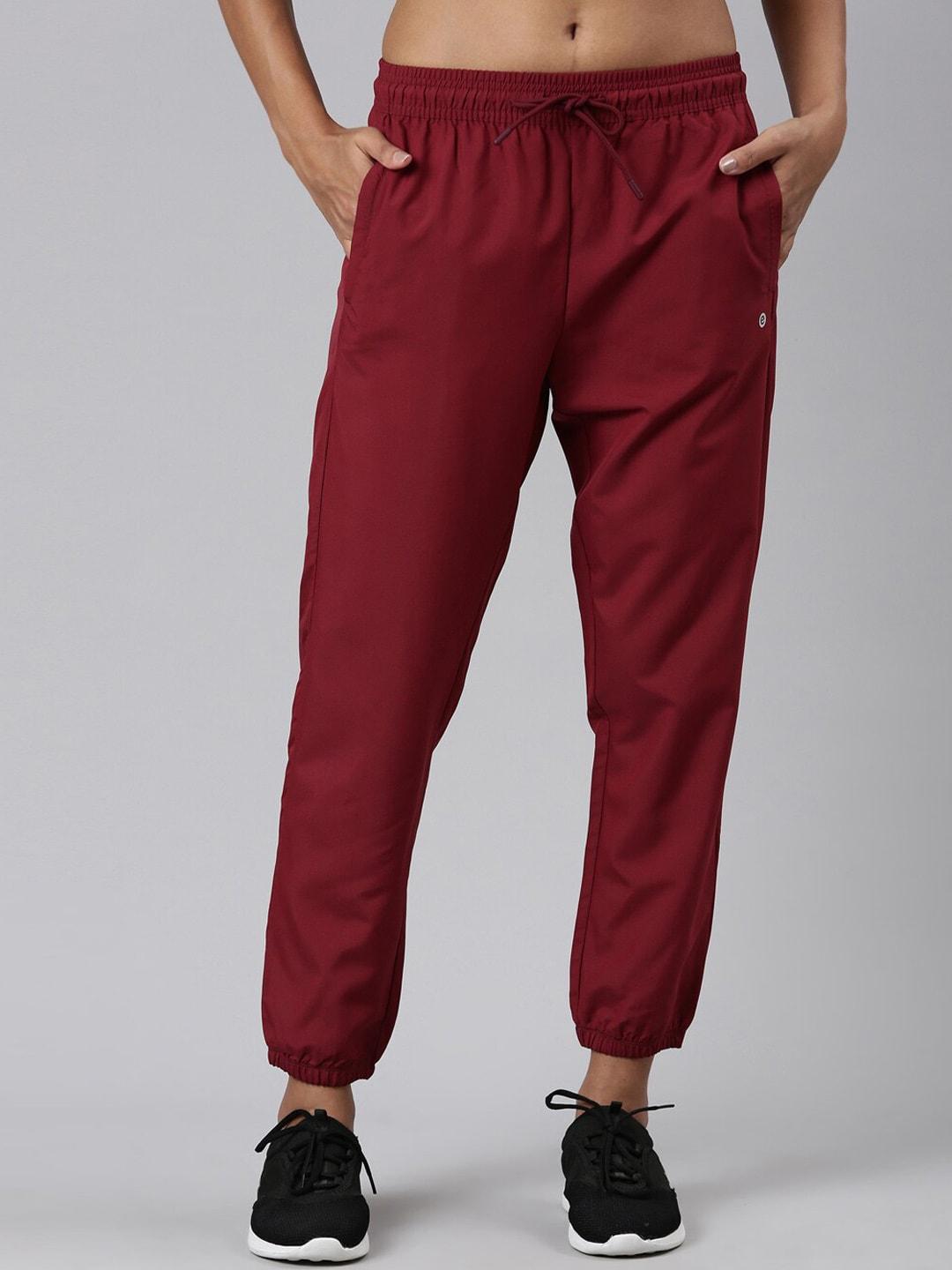 enamor women relaxed fit mid-rise sports joggers