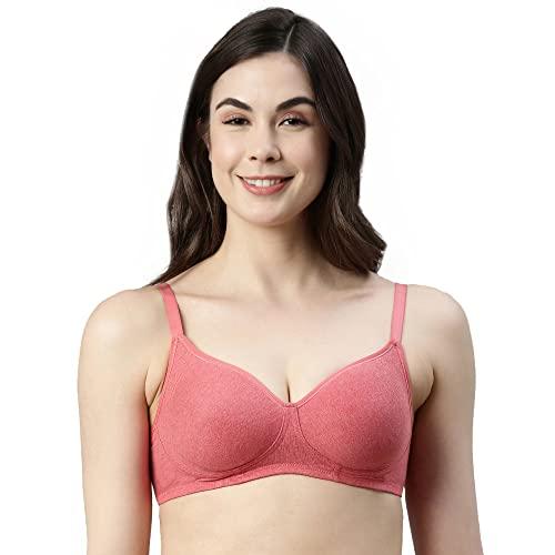 enamor a042 side support shaper stretch cotton everyday bra - non-padded, wire-free & high coverage