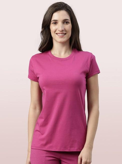 enamor dark pink t-shirt