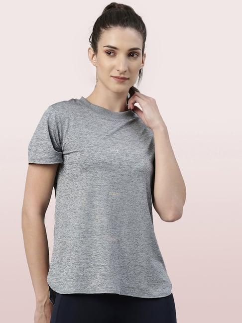 enamor grey round neck t-shirt