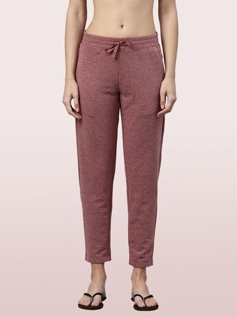 enamor light maroon lounge pants