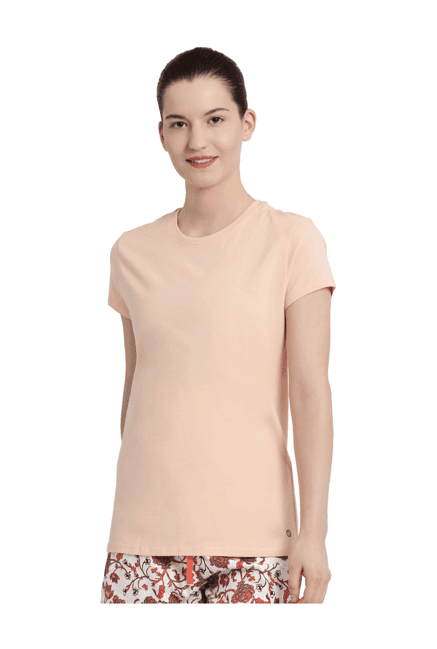 enamor peach cotton t-shirt