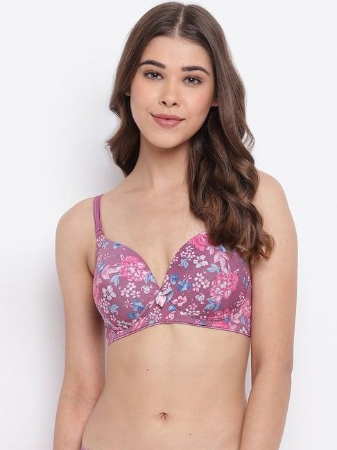 enamor plum blossom non wired padded t-shirt bra