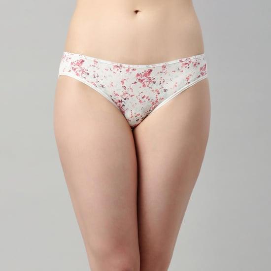 enamor printed elasticated bikini panty