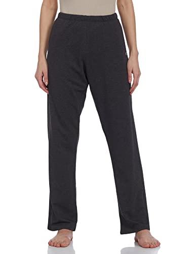 enamor women's relaxed pants (e401_charcoal melange_xxl_charcoalmelange_2xl)