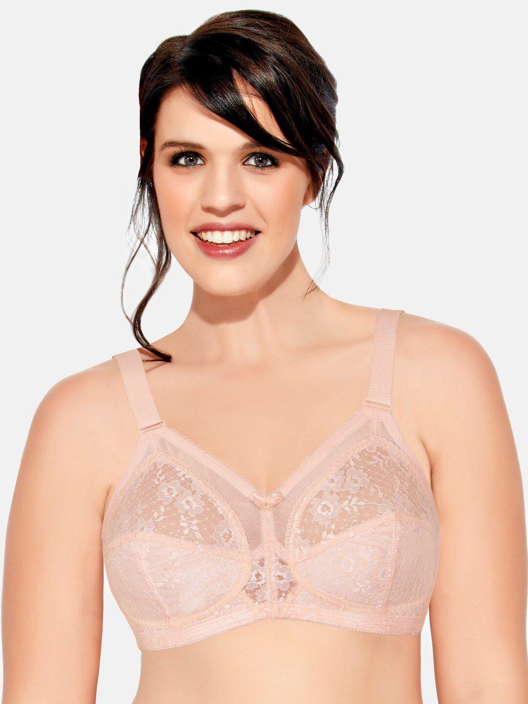 enamor women pearl non-padded non-wired full support super lift up bra with m-frame f026