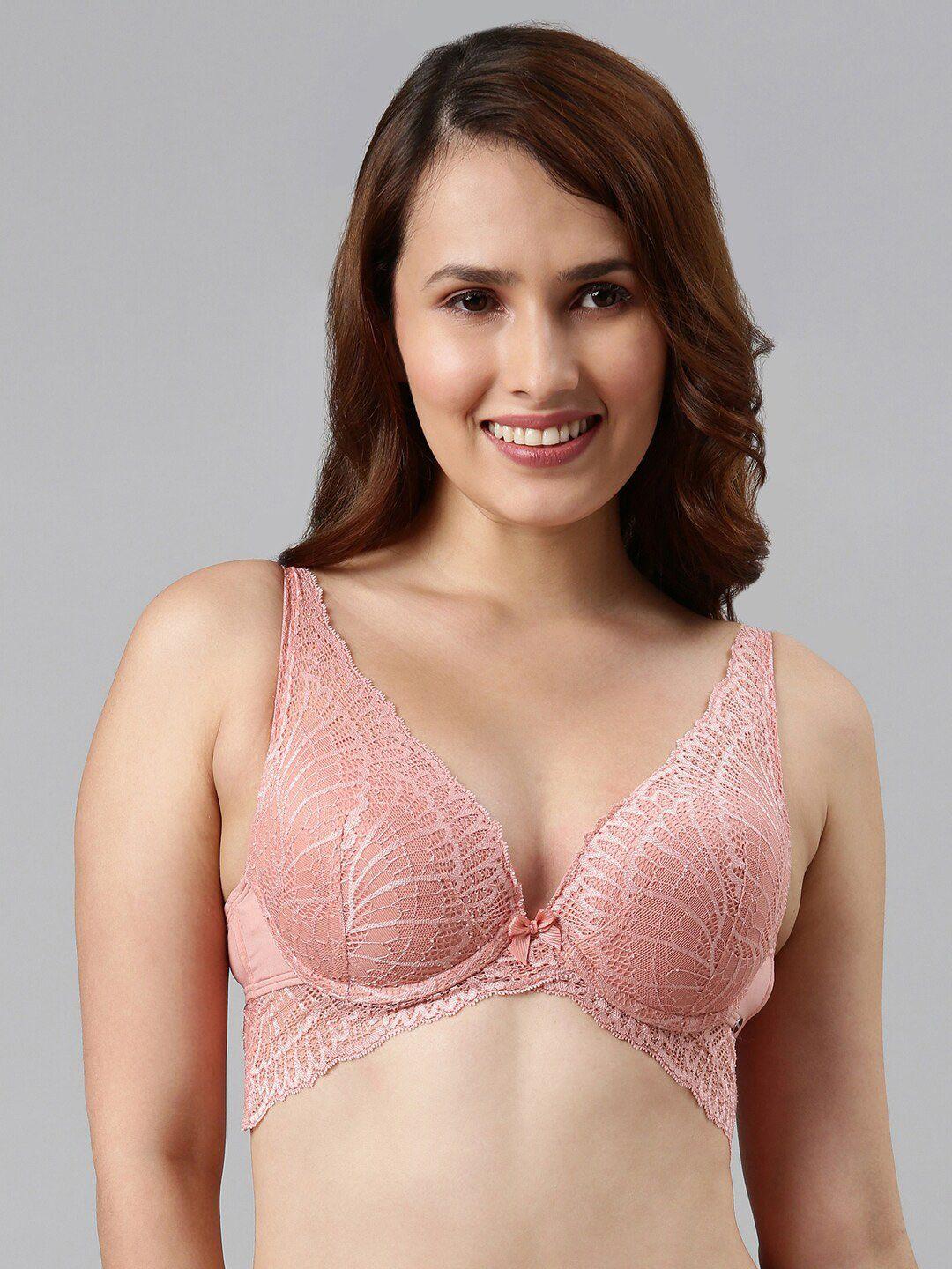 enamor women pink bra