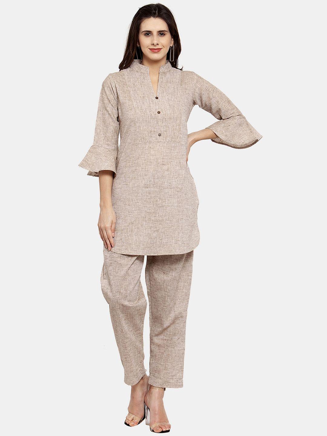 enchanted drapes women cotton kurta with trousers