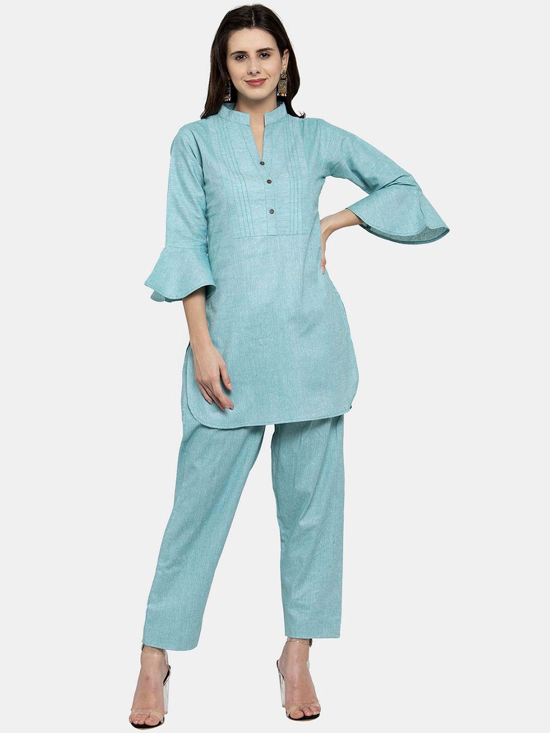 enchanted drapes women pure cotton kurti with trousers