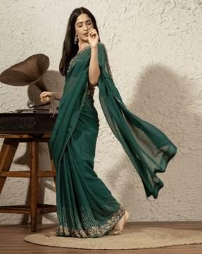 enchanted embellished georgette saree