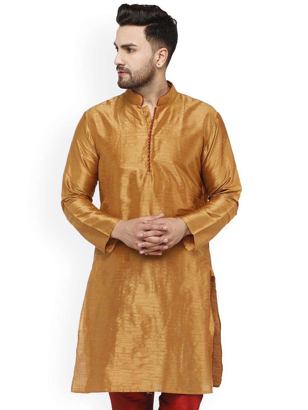 enciger mandarin collar long sleeve straight kurta