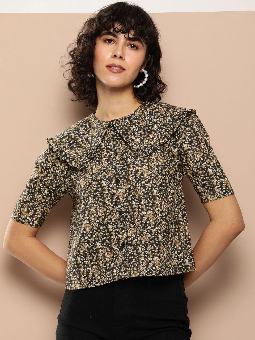 encore by invictus floral printed casual shirt