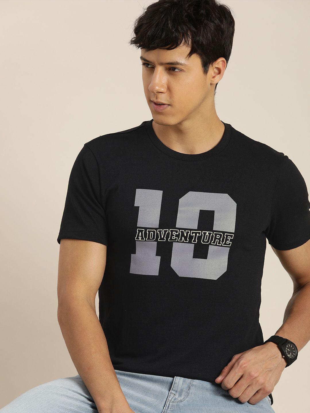 encore by invictus men varsity printed t-shirt