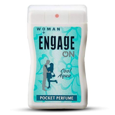 engage on cool aqua pocket perfume for women, 17 ml