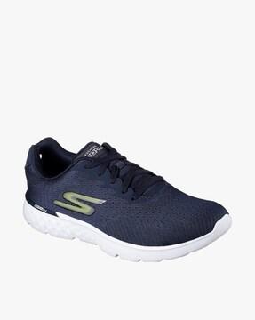 engineered mesh athletic lace-up sneakers