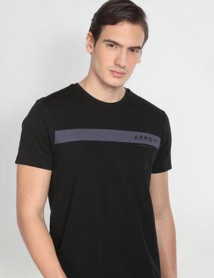 engineered stripe logo premium t-shirt