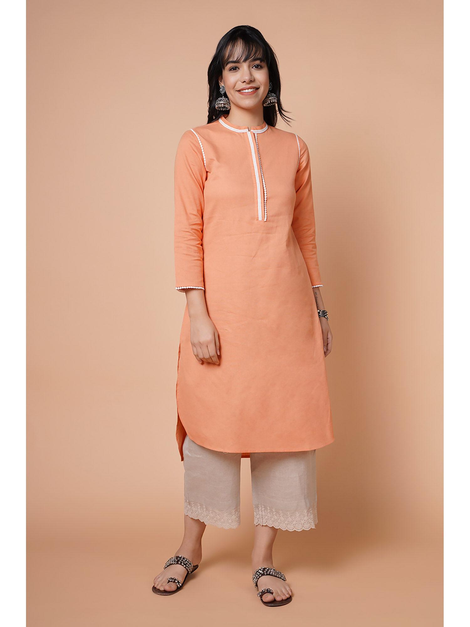 english lace kurta