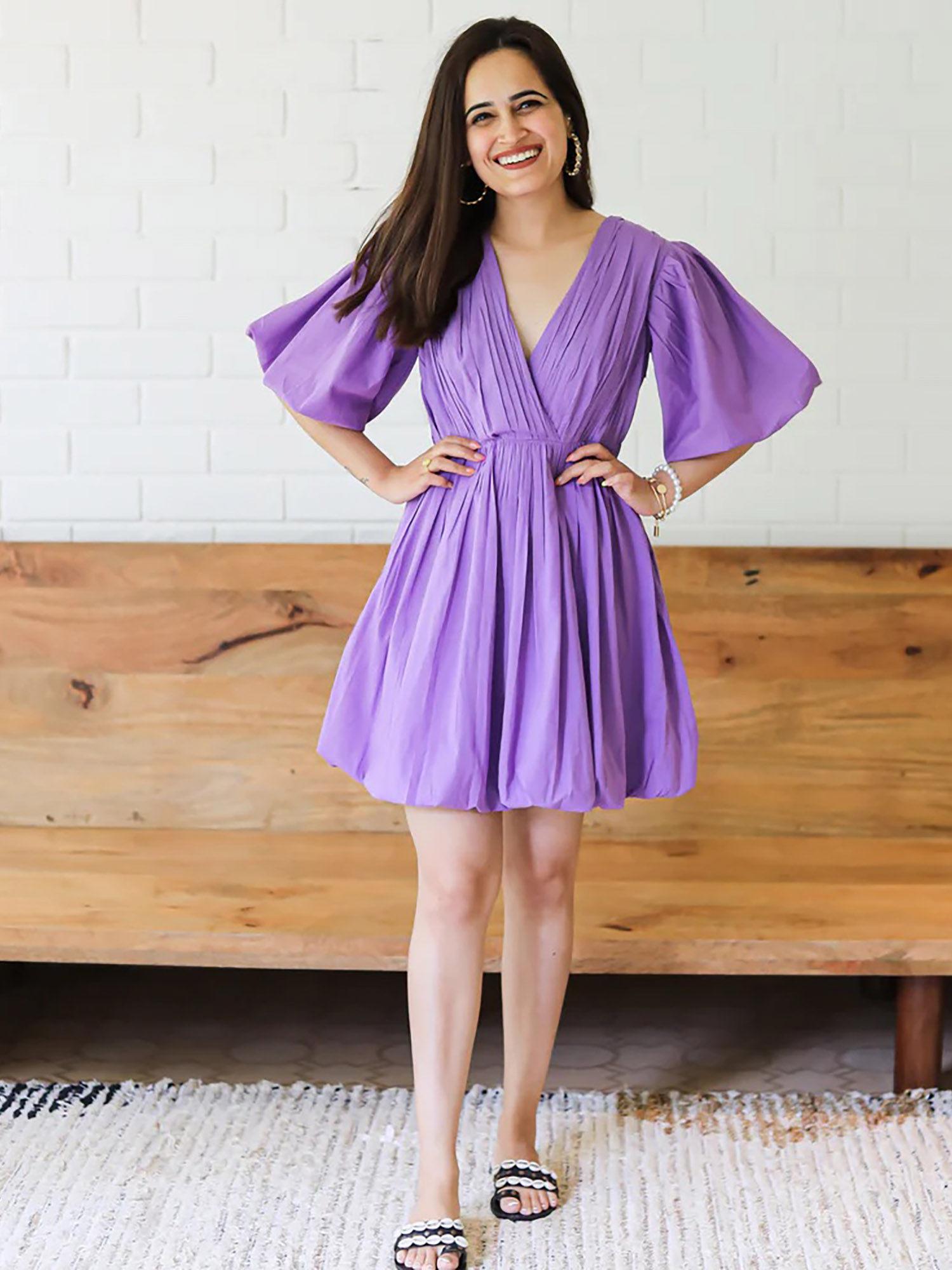 english lavender cotton dress