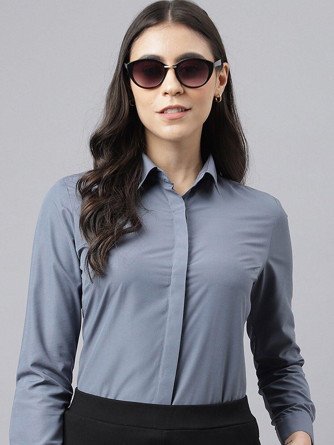 english navy women formal shirt