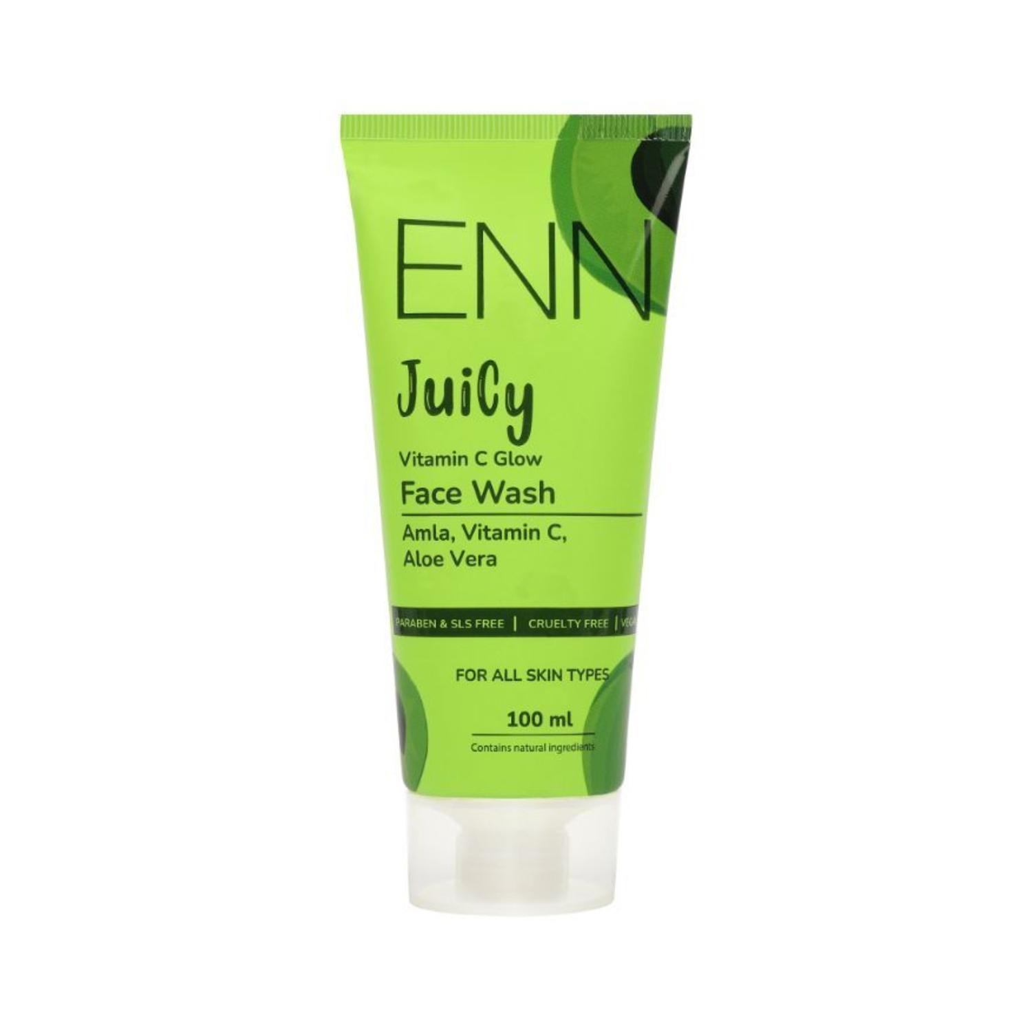 enn juicy vitamin c glow face wash (100ml)